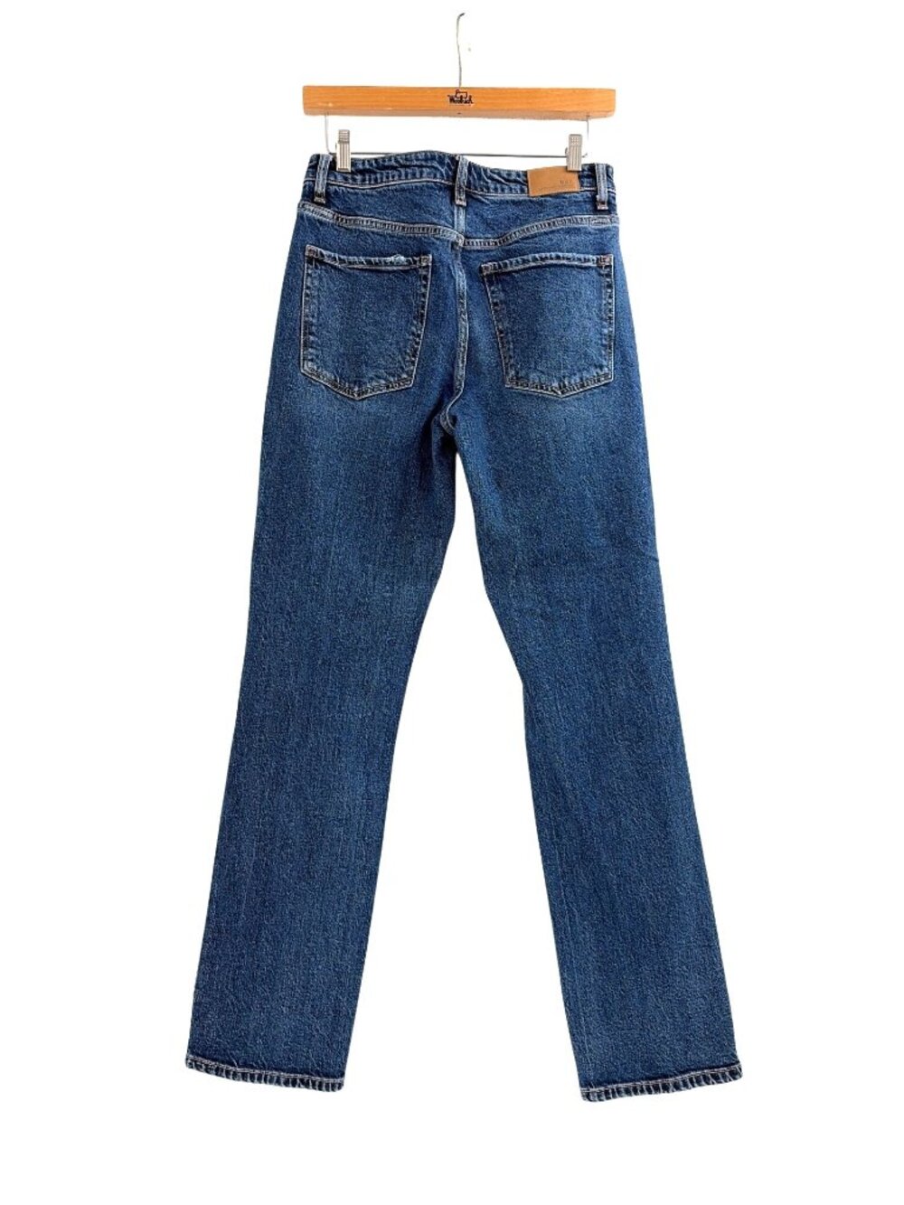 BKE Denim Taylor Low Slung Baggy Fit Classic Straight Distressed Jeans Womens 26 - Picture 2 of 9